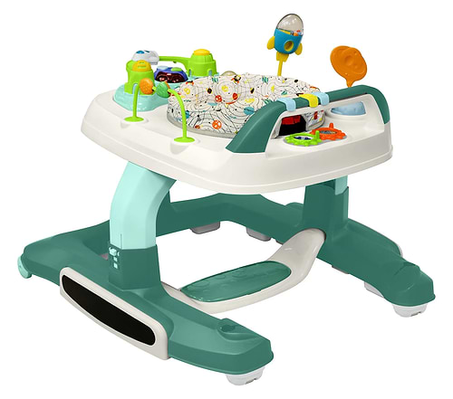 הליכון ישיבה ודחיפה מולטי פונקציונאלי Multy Walker בצבע טורקיז