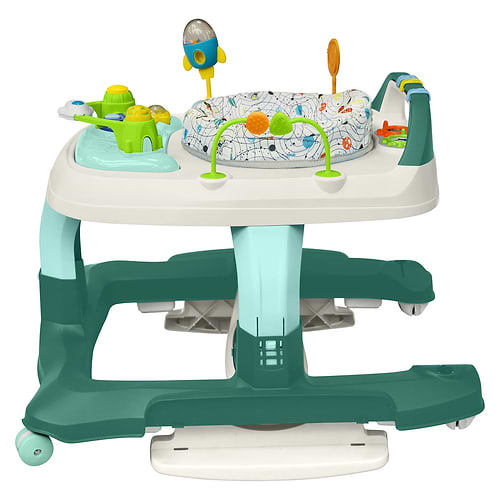 הליכון ישיבה ודחיפה מולטי פונקציונאלי Multy Walker בצבע טורקיז