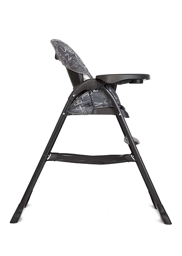 כסא אוכל קומפקטי מתקפל Mimzy™ Snacker אפור ABC Charcoal