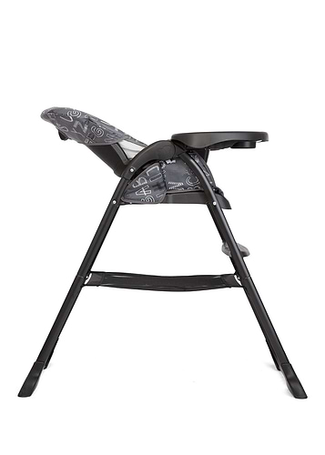 כסא אוכל קומפקטי מתקפל Mimzy™ Snacker אפור ABC Charcoal
