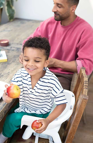 כיסא אוכל מודולרי הכולל 9 מצבי שימוש Chestnut™ ורוד Lola