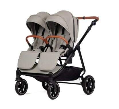 עגלת תאומים 0.EASY TWIN 5 מבית BABY MONSTERS בצבע אפור