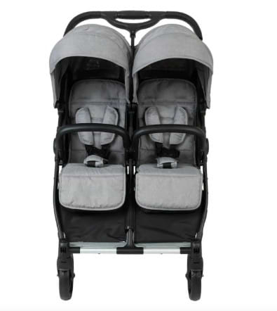 עגלת תאומים המתאימה מלידה Miniature - אפור Grey