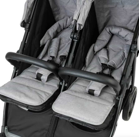 עגלת תאומים המתאימה מלידה Miniature - אפור Grey