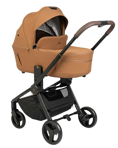 עגלת התינוק CIELO BASIC Z 2026 – הדגם החדש עם השדרוגים של 2026 בצבע כאמל