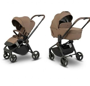 עגלת התינוק CIELO BASIC Z 2026 – הדגם החדש עם השדרוגים של 2026 בצבע מוקה
