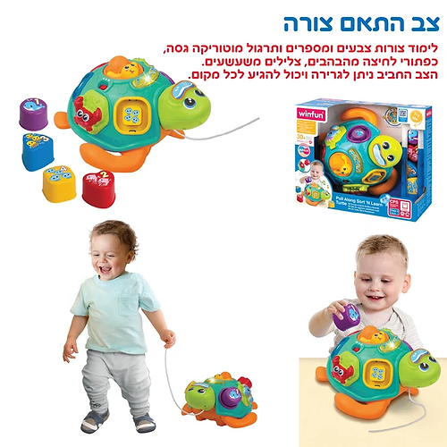 צב גרירה והתאם צורה אור וצליל