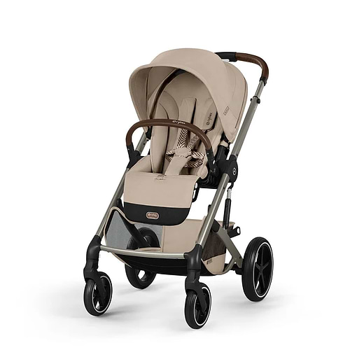 עגלת תינוק בצבע דגם Balios TS6 בצבע Almond Beige עם סלקל Cloud G