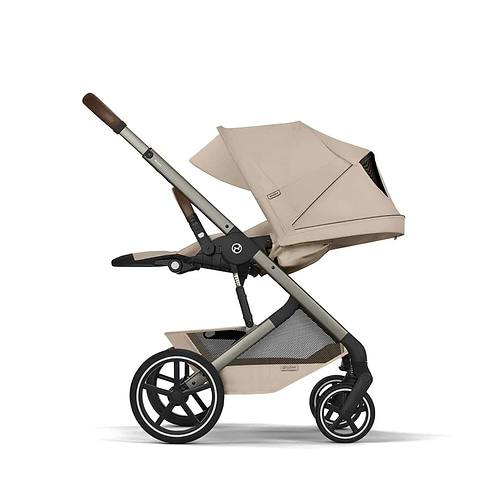 עגלת תינוק בצבע דגם Balios TS6 בצבע Almond Beige עם סלקל Cloud G