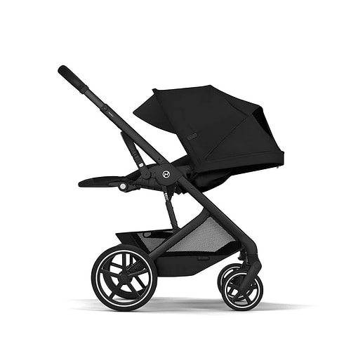 עגלת תינוק בצבע דגם Balios TS6 בצבע Moon Black עם סלקל Cloud G סייבקס