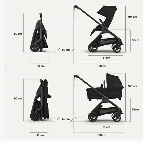 בוגבו דרגונפליי פלוס-Bugaboo Dragonfly Plus-מהדורת פרימיום בעיצוב Stella McCartney.