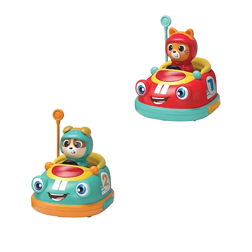מכוניות מתנגשות + שלט רחוק