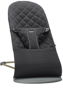 ‏טרמפולינה לתינוק Baby Bouncer כותנה בליס - שחור Black בייבי ביורן
