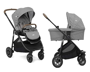 עגלה לתינוק Versatrax כולל טיולון ואמבטיה - אפור Grey Flannel ג'ואי