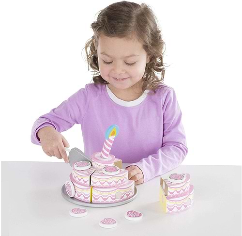 סט עץ להכנת עוגת יומולדת 20 חלקים