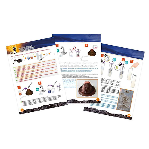 ערכת מדע לילדים הר געש ודינוזאורים