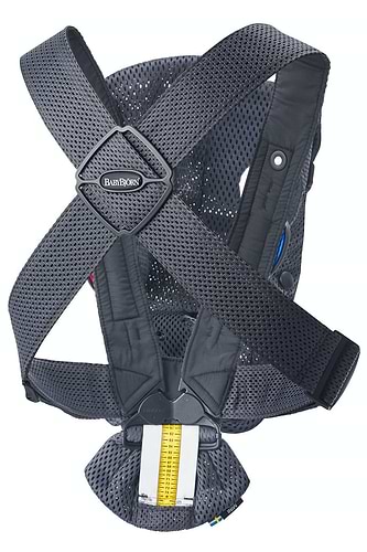 מנשא תינוק מיני Mini בד מש נושם 3D Mesh - אבן פחם Anthracite