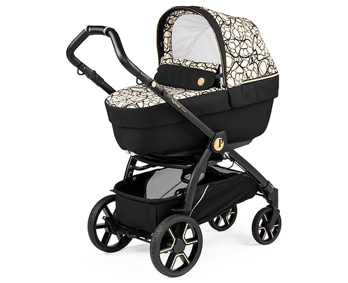 עגלה תינוק בוק פלוס עלית פרימיום Elite Premium 2021 - שחור/זהב Graphic Gold