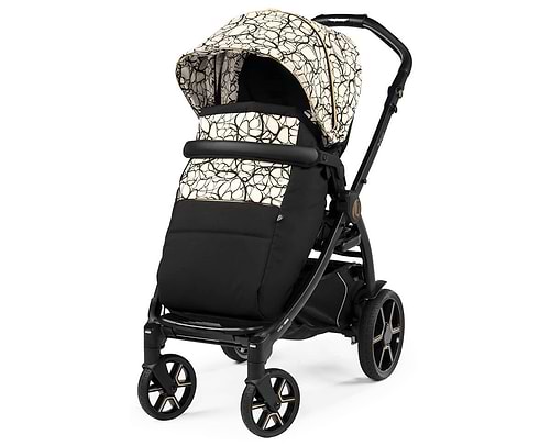 עגלה תינוק בוק פלוס עלית פרימיום Elite Premium 2021 - שחור/זהב Graphic Gold