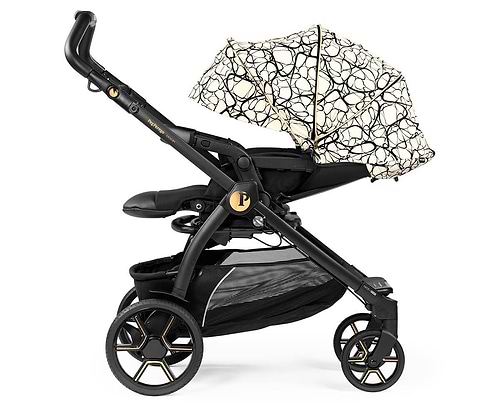 עגלה תינוק בוק פלוס עלית פרימיום Elite Premium 2021 - שחור/זהב Graphic Gold