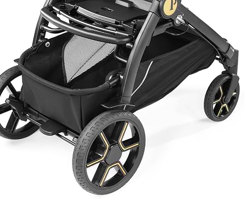 עגלה תינוק בוק פלוס עלית פרימיום Elite Premium 2021 - שחור/זהב Graphic Gold