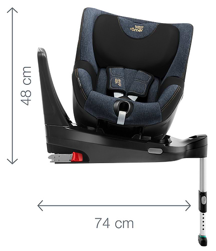 כסא בטיחות מסתובב 360 DUALFIX i-SIZE - שחור
