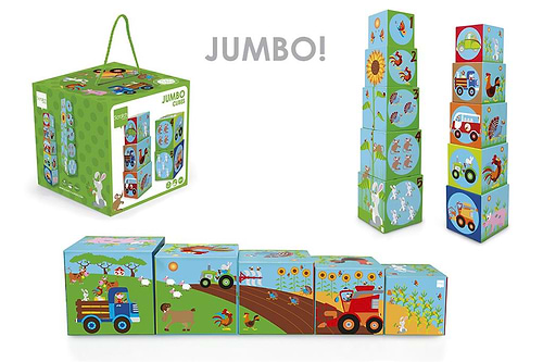 מגדל 5 קוביות JUMBO - חווה