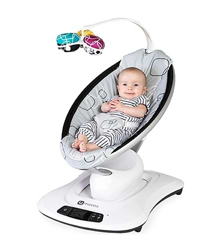 נדנדה חשמלית וטרמפולינה מאמארו 4.0 mamaRoo - אפור קלאסי