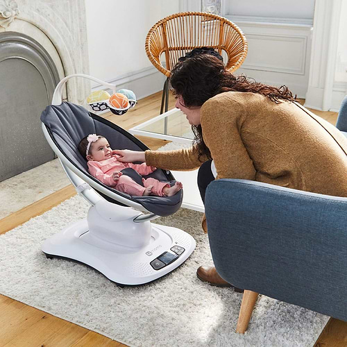 נדנדה חשמלית וטרמפולינה מאמארו 4.0 mamaRoo - אפור קלאסי
