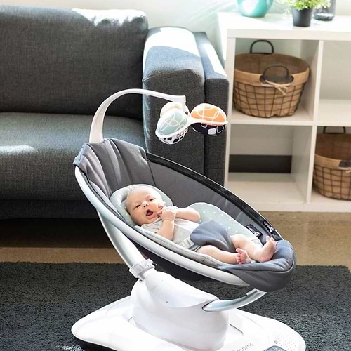 נדנדה חשמלית וטרמפולינה מאמארו 4.0 mamaRoo - אפור קלאסי