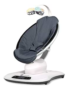 נדנדה חשמלית וטרמפולינה מאמארו 4.0 mamaRoo - אפור כהה בד מנדף זיעה 4מאמס