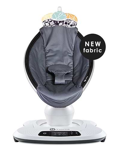 נדנדה חשמלית וטרמפולינה מאמארו 4.0 mamaRoo - אפור כהה בד מנדף זיעה