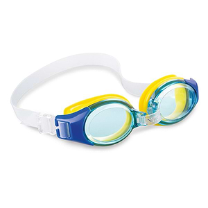 משקפי ים ובריכה ג’וניור 3-8 - כחול/צהוב אינטקסס