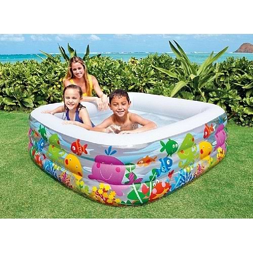 בריכת מתנפחת מרובעת אקווריום 57471