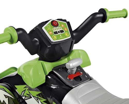  טרקטורון ממונע לילדים קורל טי-רקס Corral T-Rex 330W כולל פנס LED ואפקטים - ירוק