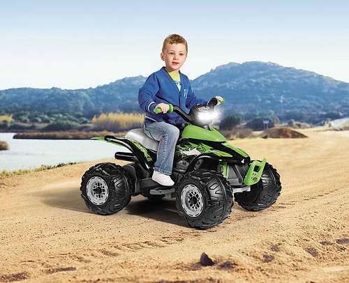  טרקטורון ממונע לילדים קורל טי-רקס Corral T-Rex 330W כולל פנס LED ואפקטים - ירוק