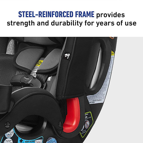 כסא בטיחות משולב בוסטר צר במיוחד True3Fit LX 3-in-1 - אפור/כחול כהה Stanford טרופיט