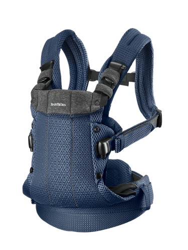 מנשא תינוק הרמוני Harmony בד נושם 3D Mes - כחול נייבי Navy blue