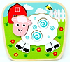 פאזל עץ הרכבה לפעוטות - כבשה
