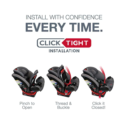  כיסא בטיחות משולב בוסטר וואן 4 לייף One 4 Life Clicktight - שחור ECLIPSE
