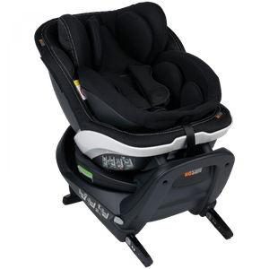 כסא בטיחות iZi Turn B מסתובב 360 עם הגנת Shell ייחודית לניו בורן - Fresh Black Cab שחור בי סייף