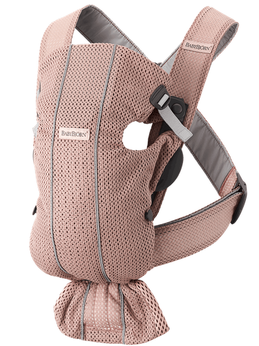 מנשא תינוק מיני Mini בד מש נושם 3D Mesh - ורוד Dusty pink