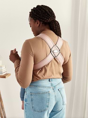 מנשא תינוק מיני Mini בד מש נושם 3D Mesh - ורוד Dusty pink