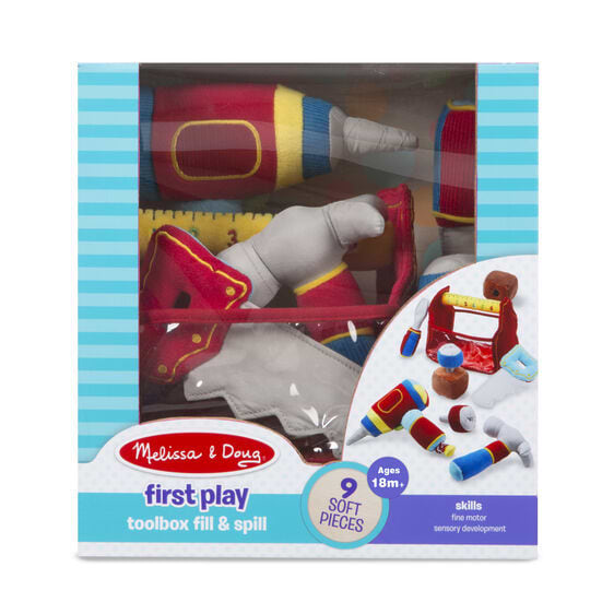 סט 8 כלי עבודה רכים מבד לפעוטות
