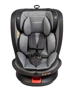 כיסא בטיחות מסתובב 360º משולב בוסטר PROTEC וכולל הגנת צד משופרת SIPS - אפור  ספורט ליין