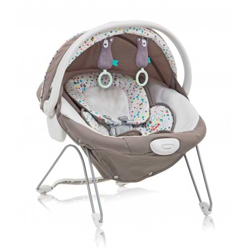 נדנדה וטרמפולינה יוקרתית לתינוק 2 ב 1  Swing Glider Elite - חום Chevron