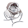 נדנדה וטרמפולינה יוקרתית לתינוק 2 ב 1  Swing Glider Elite - חום Scatter Geo