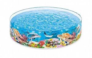 בריכת דופן קשיחה קוטר 244 ס״מ דגי ים 58472 אינטקסס