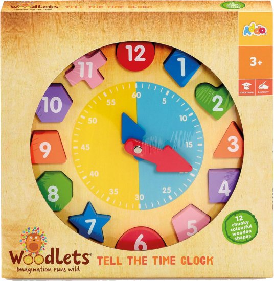 שעון התאמת צורות מעץ