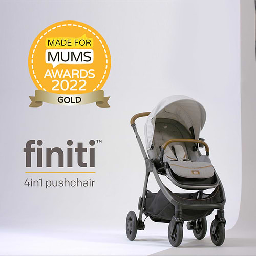 עגלה מפוארת לתינוק פיניטי Finiti Signature הכוללת טיולון ואמבטיה - שחור Eclipse